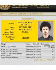 Michael Devonte Hayes Arrested/Booked 05/22/2023 - Arrest Files