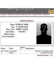 Sheriff's Screenshot of Jose Guzman