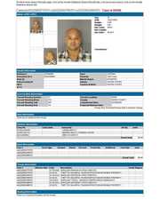 Jail Records Screenshot of Jose Lopez